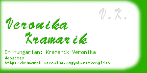veronika kramarik business card